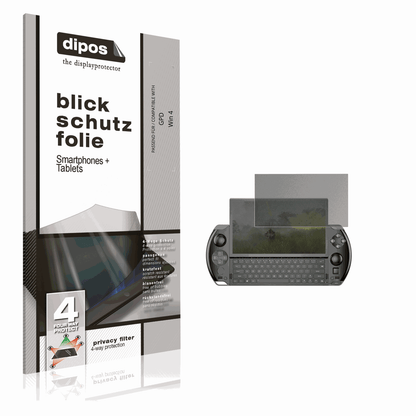 Blickschutzfolie für GPD Win 4 matt Schutzfolie Privacy