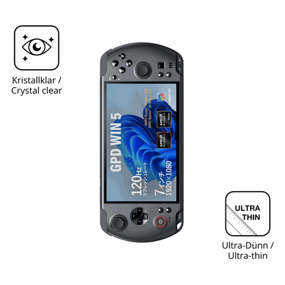 Dünne und klare Folie passend zugeschnitten für GPD Win 5