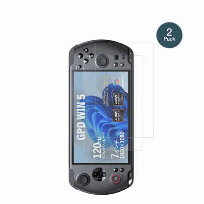 GPDWin 5 mit aufgebrachter dipos Panzerfolie, die lästige Fingerabdrücke minimiert