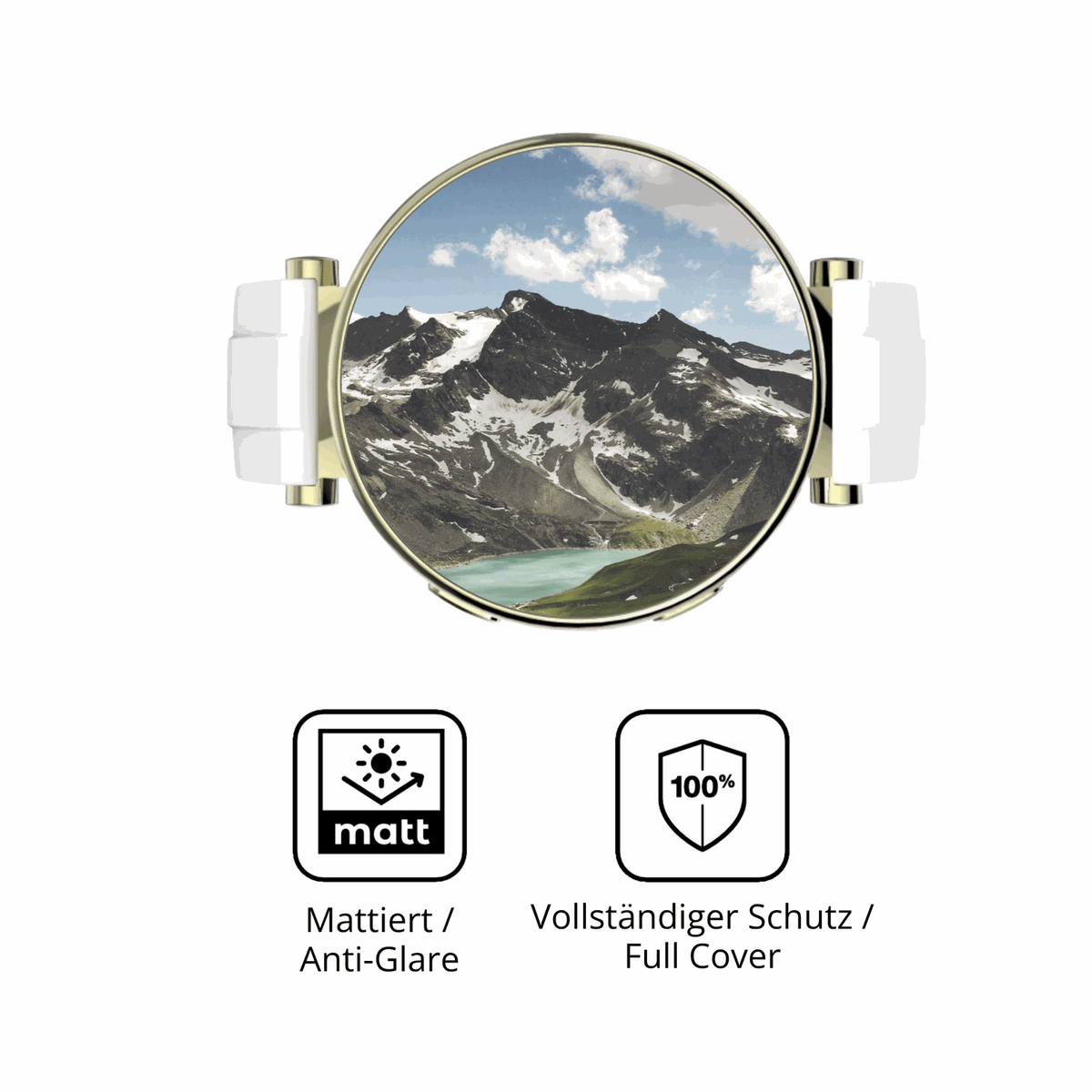 Flexible TPU-Folie passend zugeschnitten für Hama Smartwatch 7000, vollständige Abdeckung