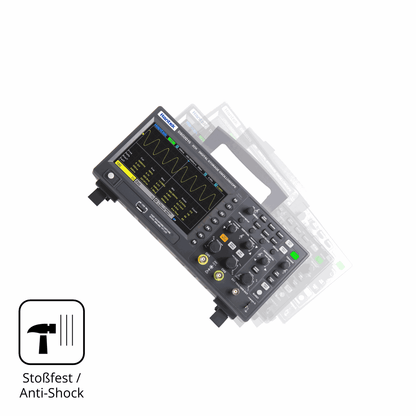 Schutz gegen Kratzer auf dem Hantek DSO2D15 Oscilloscope Glas durch Schlüssel, Stöße gegen die Tischkante oder Stürze