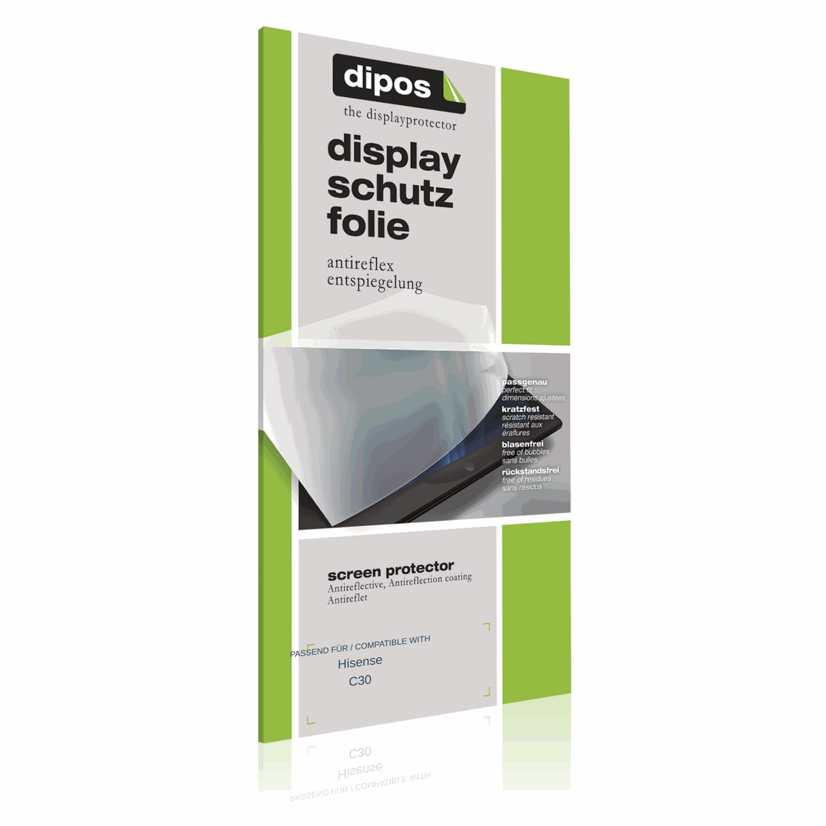 2x Schutzfolie matt für Hisense C30 Display-Schutzfolie