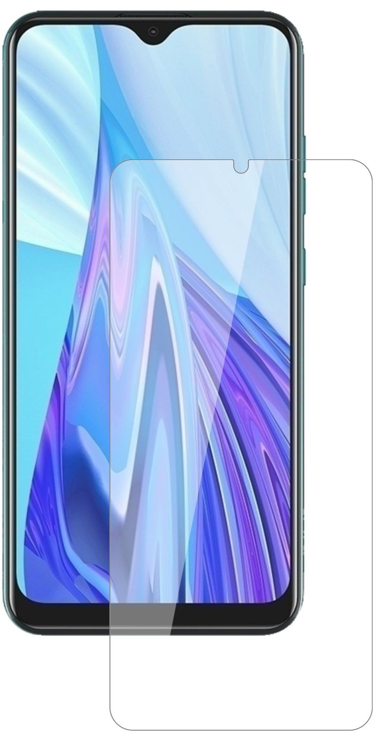 HisenseF30s mit aufgebrachter dipos Flex Schutzfolie, glasklare Darstellung ohne Einschränkungen