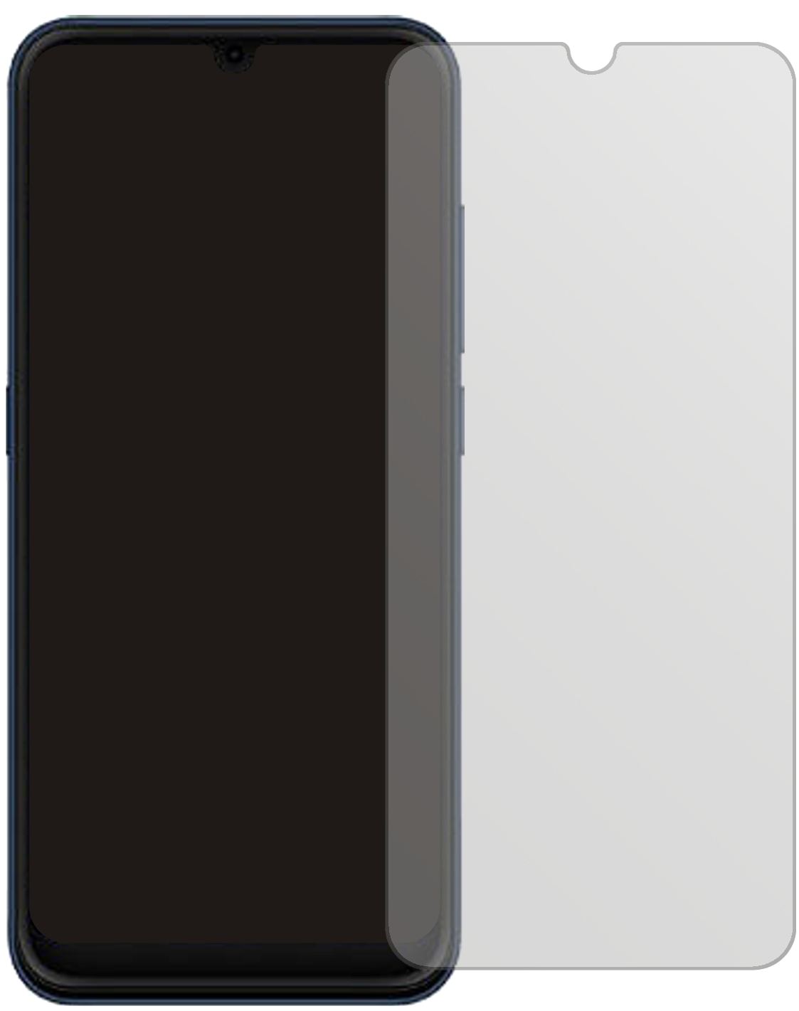 HisenseU50 mit aufgebrachter dipos Displayschutzfolie, die lästige Fingerabdrücke minimiert