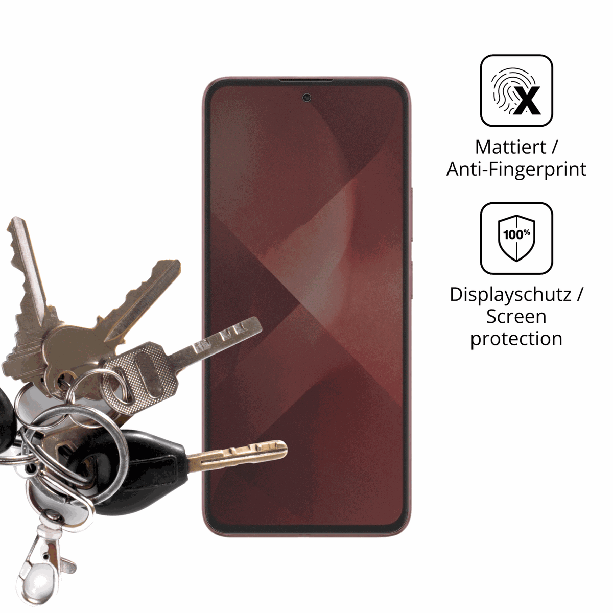 dipos Displayschutz für HMD Crest 2 Pro, mattierte Oberfläche, Blickschutzfilter und perfekter Passform