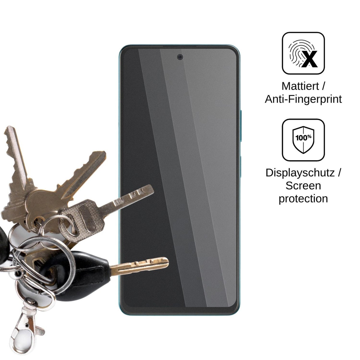 Blickschutzfolie für HMD Vibe2 Pro matt Schutzfolie Privacy