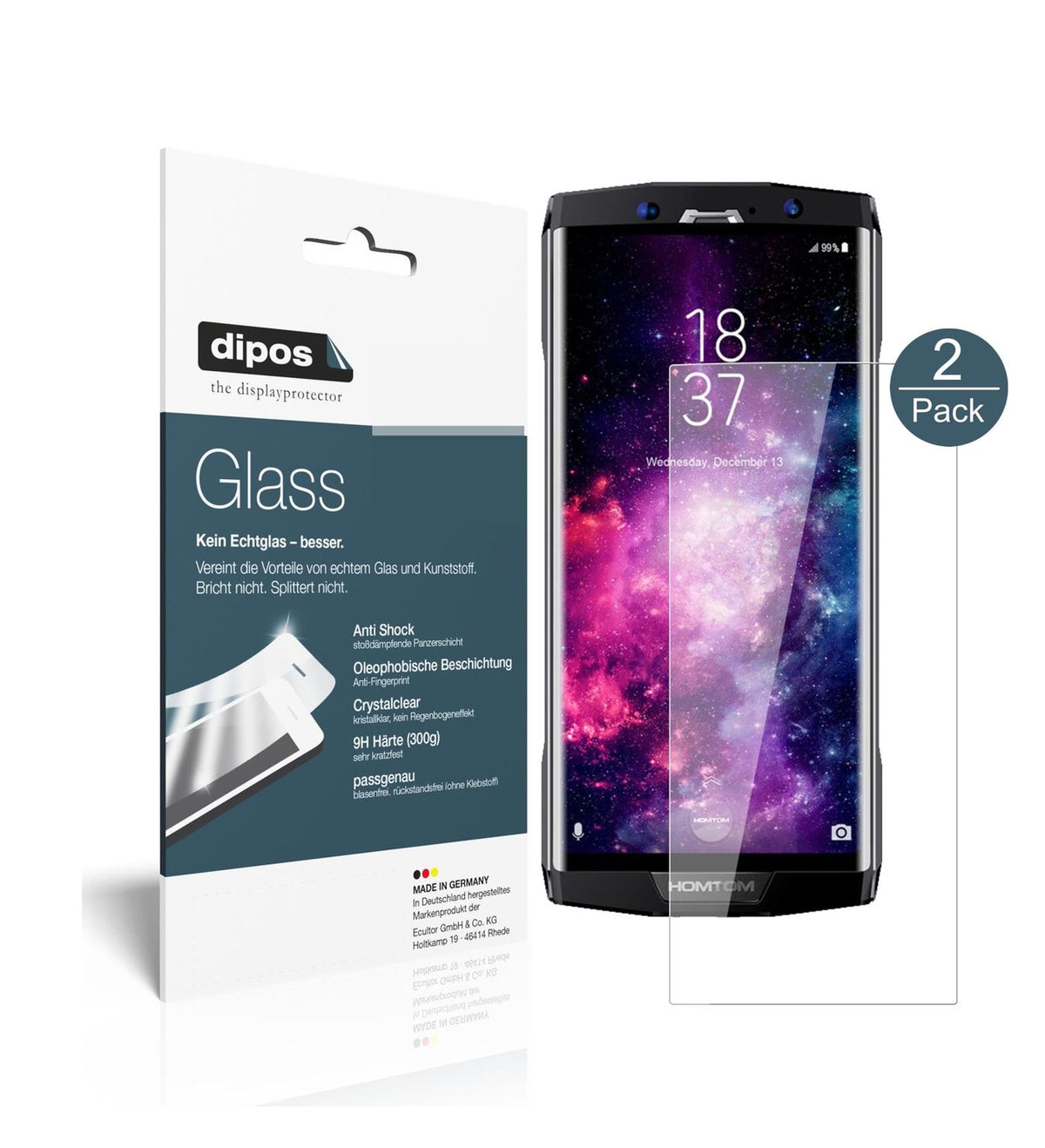 Perfekte Passform und ultimative Qualität: Unser 9H Panzerglas bietet Schutz für Homtom-HT70