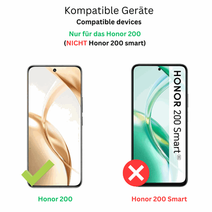 2x Full Cover Schutzfolie matt für Honor 200