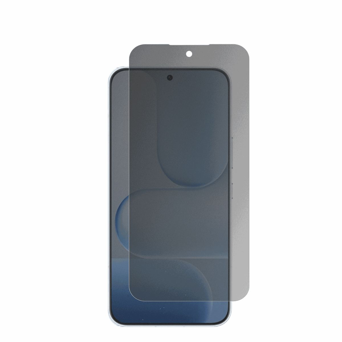 honor500 mit aufgebrachter dipos Flex Schutzfolie, die seitliche Einblicke blockiert