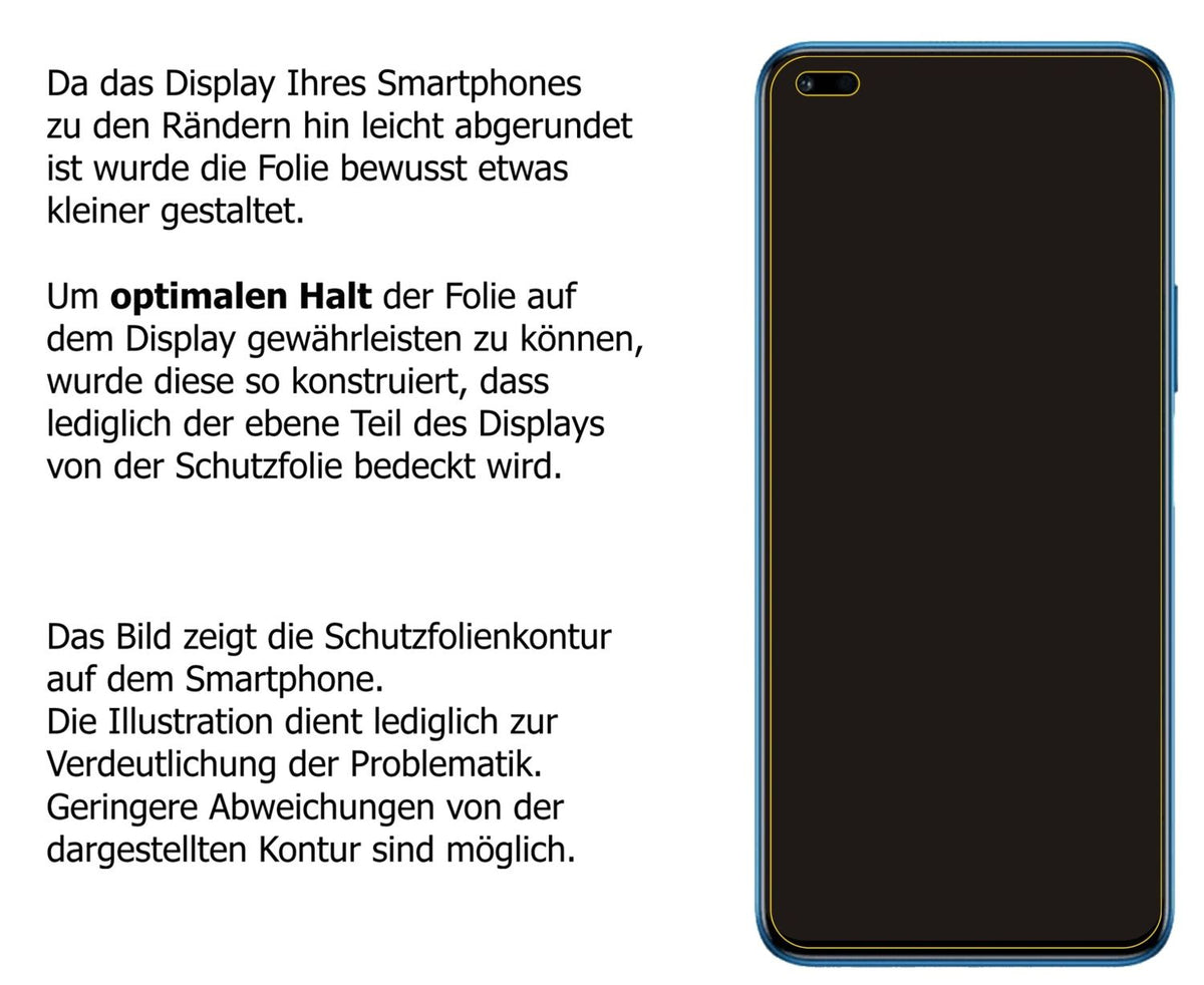 Dünne und klare Folie passend zugeschnitten für Honor 50 Lite