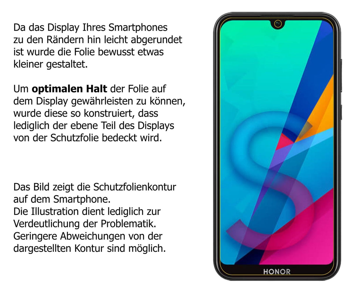 Dünne und klare Folie passend zugeschnitten für Honor 8S