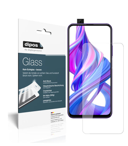 Klare Displayschutzfolie von dipos passend für Huawei Y9s, 9H kratzfest und blasenfrei montiert