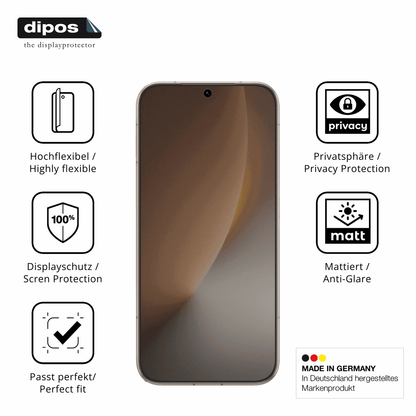Flexible TPU-Folie passend zugeschnitten für honormagic 8, mit Privatsphäre-Schutz durch Sichtschutz-Folie