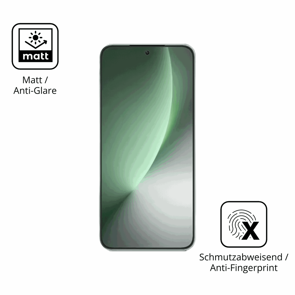 Dünne und entspiegelnde Folie passend zugeschnitten für Honor Magic8 Lite