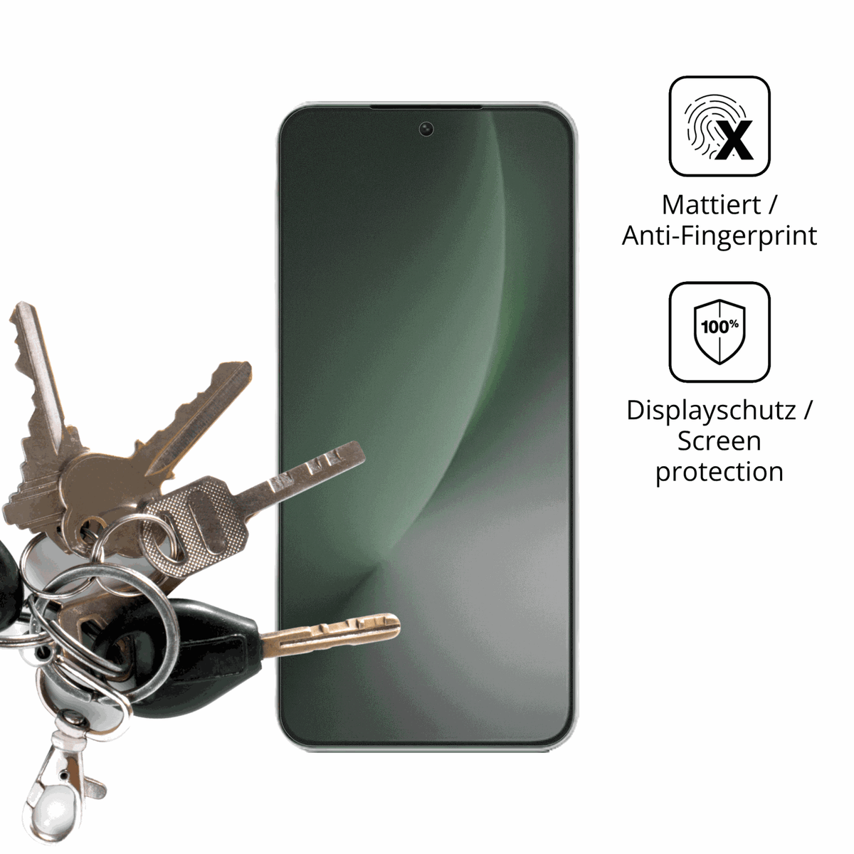dipos Displayschutz für Honor Magic8 Lite, mattierte Oberfläche, Blickschutzfilter und perfekter Passform