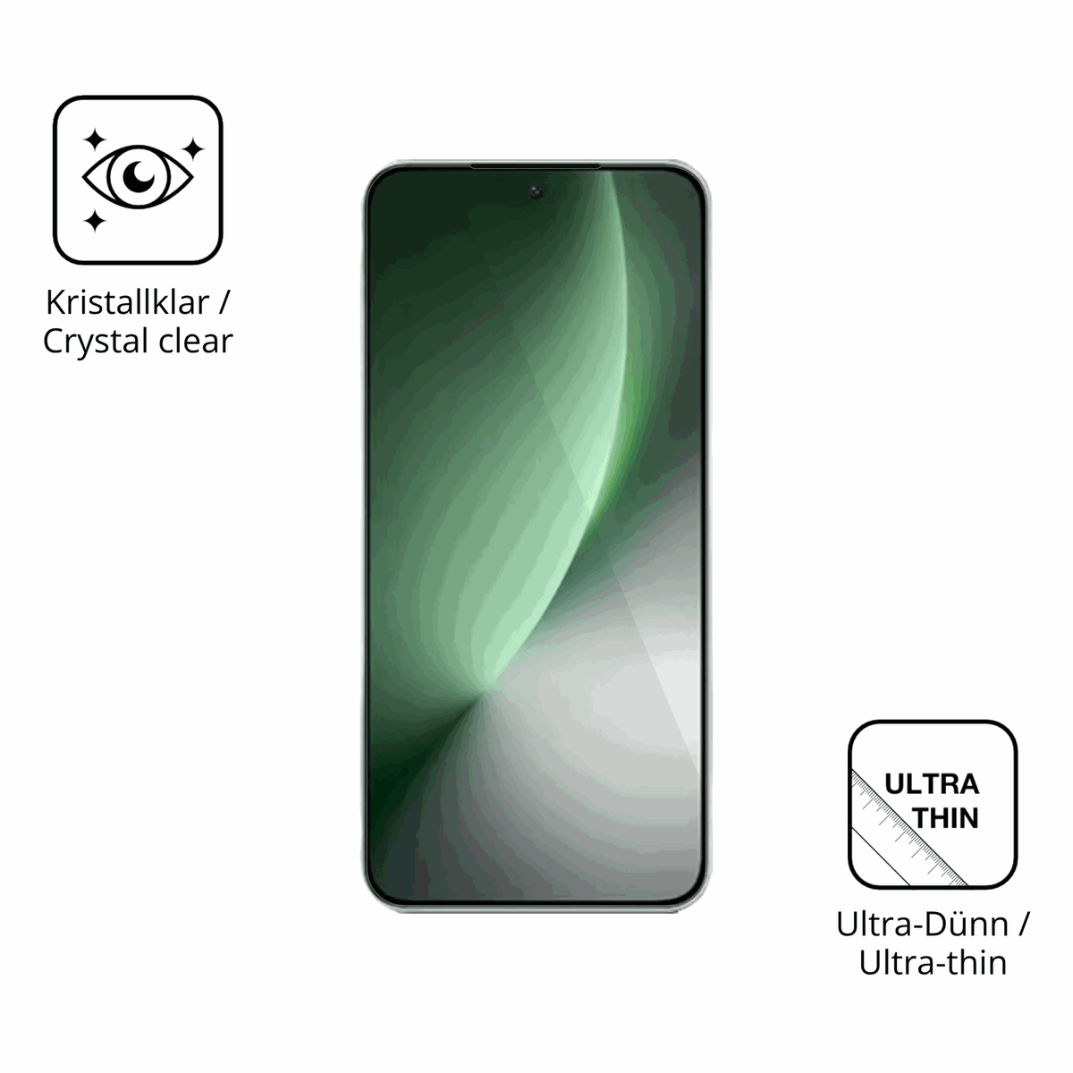 Dünne und klare Folie passend zugeschnitten für Honor Magic8 Lite