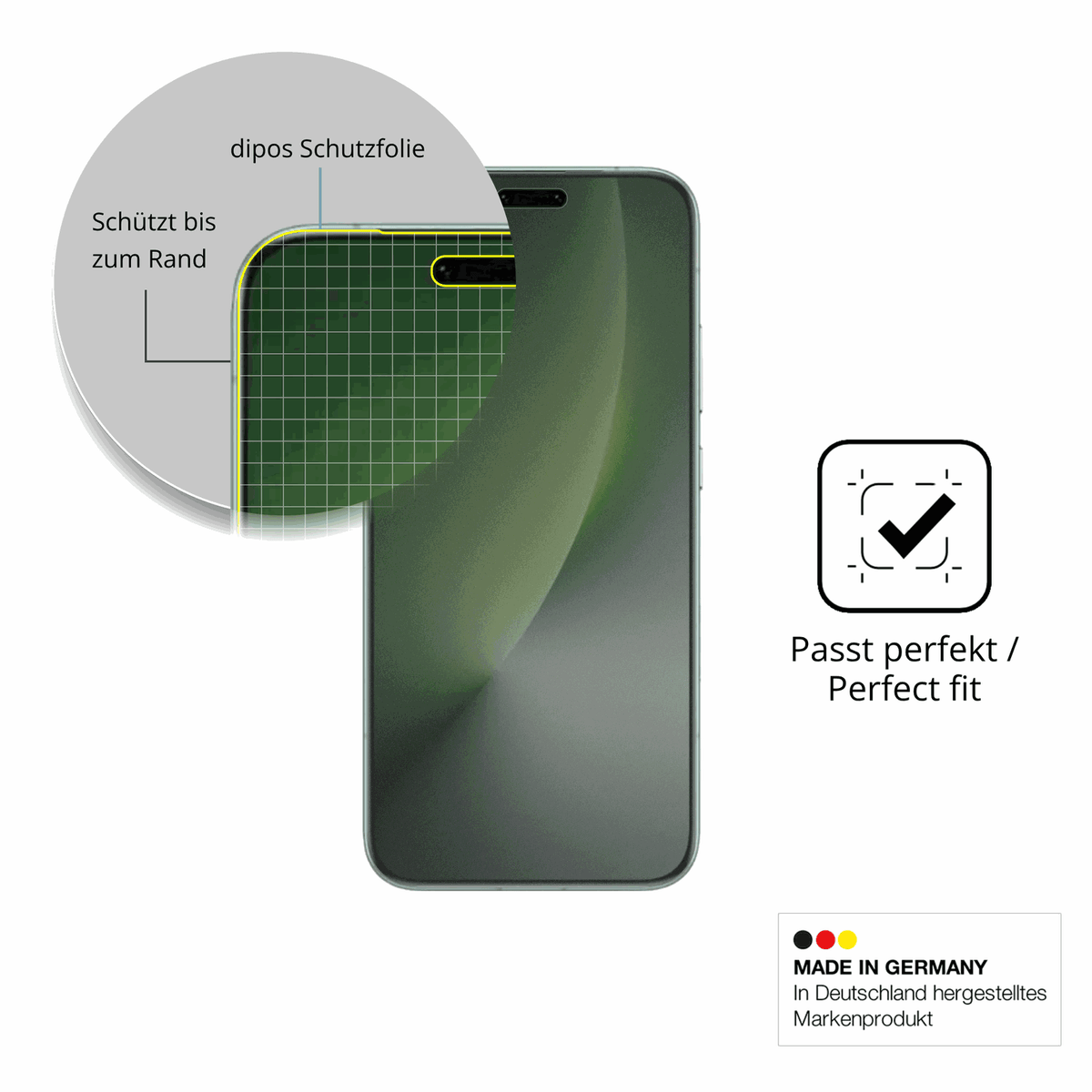 Schutz gegen Kratzer auf dem honormagic 8 pro Glas durch Schlüssel, Stöße gegen die Tischkante oder Stürze