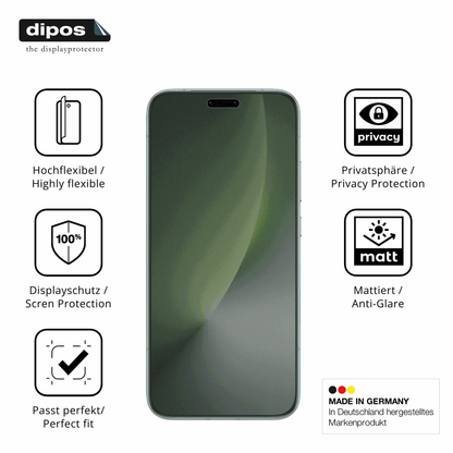 Flexible TPU-Folie passend zugeschnitten für honormagic 8 pro, mit Privatsphäre-Schutz durch Sichtschutz-Folie