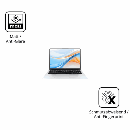 9H Hartbeschichtete, flexible Folie passend zugeschnitten für Honor MagicBook X16 Plus