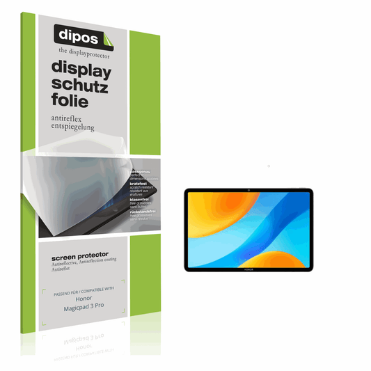 Matte Displayschutzfolie von dipos passend für honormagicpad 3 pro, präziser Zuschnitt und blasenfrei montiert