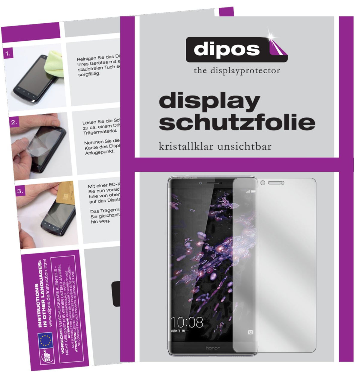 Perfekte Passform und ultimative Qualität: Unser 9H Panzerglas bietet Schutz für Honor-Note 8