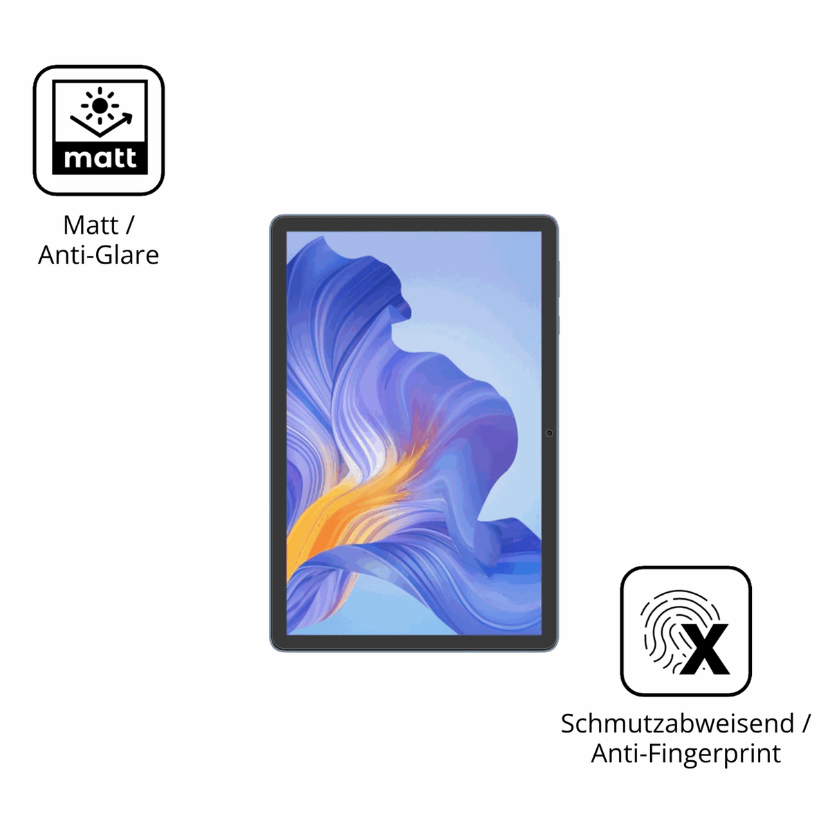 Dünne und entspiegelnde Folie passend zugeschnitten für Honor Pad X8b