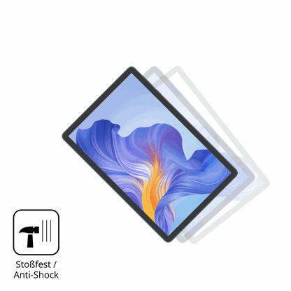 Schutz gegen Kratzer auf dem Honor Pad X8b Glas durch Schlüssel, Stöße gegen die Tischkante oder Stürze