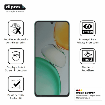 Privatsphäre-Schutz durch Sichtschutz-Folie passend zugeschnitten für Honor Play 10