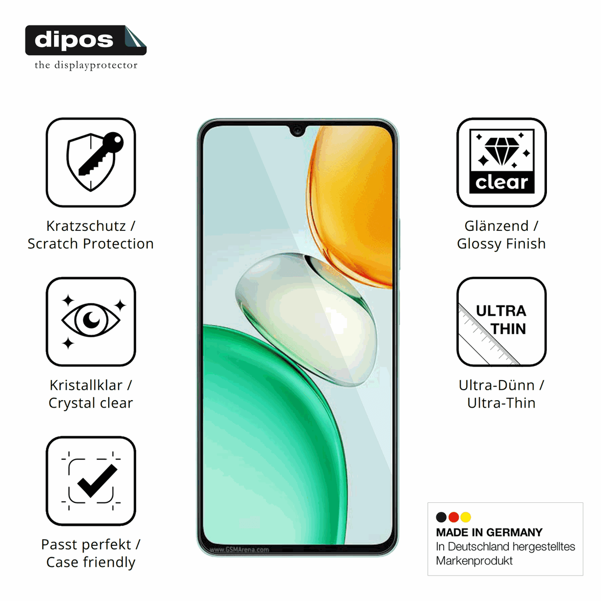 Displayschutz hergestellt in Deutschland, höchste Qualität made in Germany