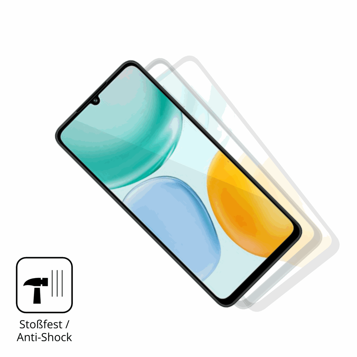 Schutz gegen Kratzer auf dem honorplay 10a Glas durch Schlüssel, Stöße gegen die Tischkante oder Stürze