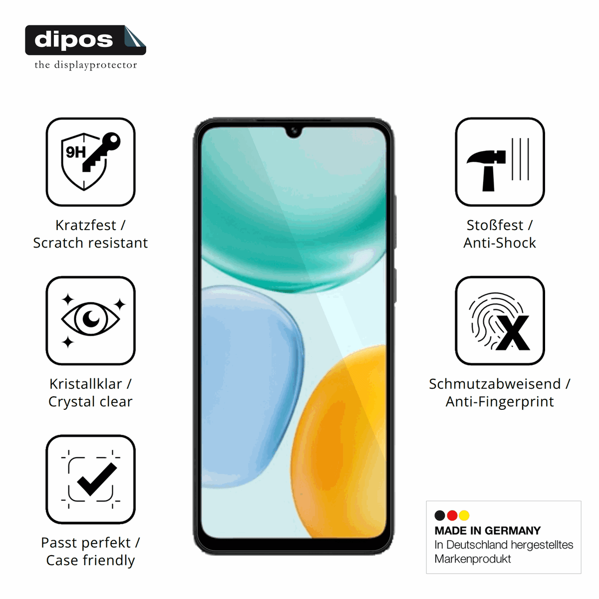 Displayschutz hergestellt in Deutschland, höchste Qualität made in Germany