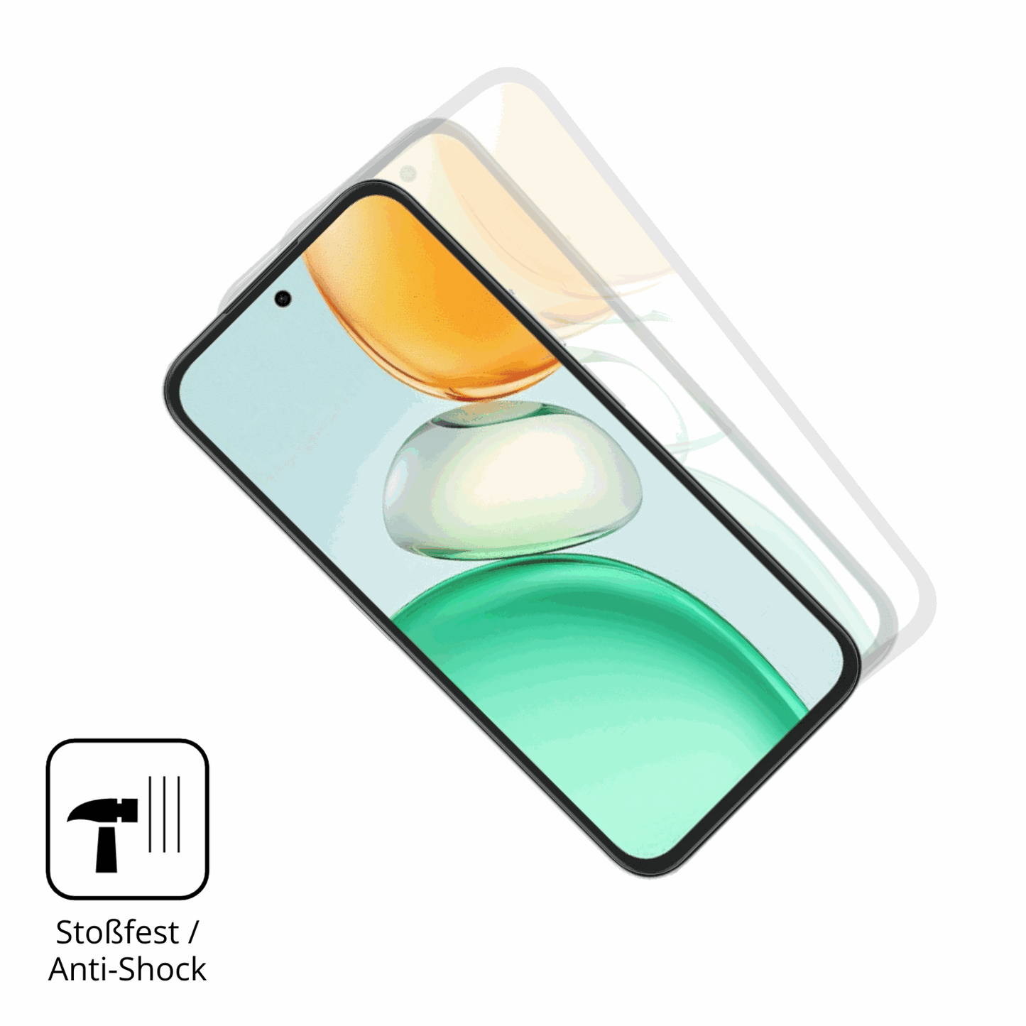 Schutz gegen Kratzer auf dem Honor Play 10C Glas durch Schlüssel, Stöße gegen die Tischkante oder Stürze