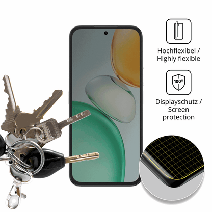 dipos Displayschutz für Honor Play 10C, mit Blickschutzfilter und perfekter Passform auch für die Rundungen
