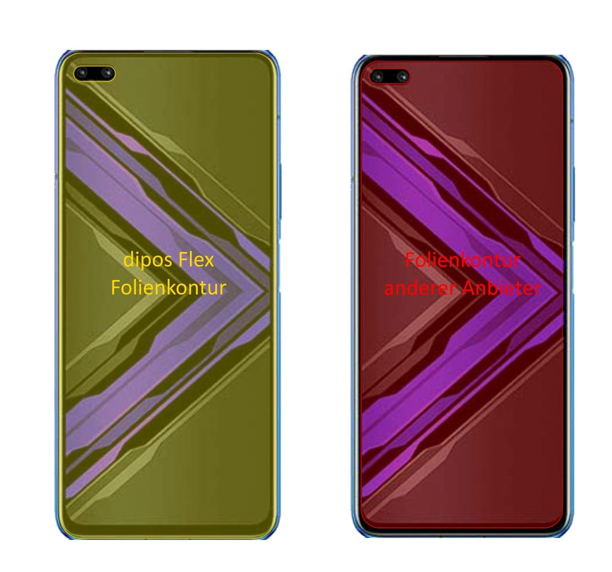 3x 3D Full Cover Schutzfolie für Honor Play 4 Pro