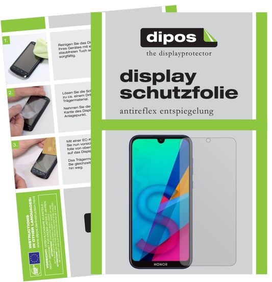 Matte Displayschutzfolie von dipos passend für Honor Play 8, präziser Zuschnitt und blasenfrei montiert