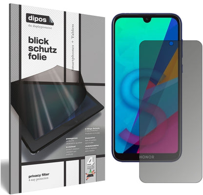 Blickschutzfolie von dipos passend für Honor Play 8, präziser Zuschnitt und blasenfrei montiert