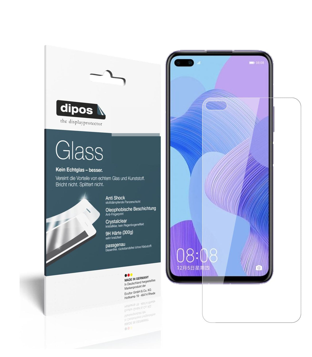 Perfekte Passform und ultimative Qualität: Unser 9H Panzerglas bietet Schutz für Honor-V30 Pro