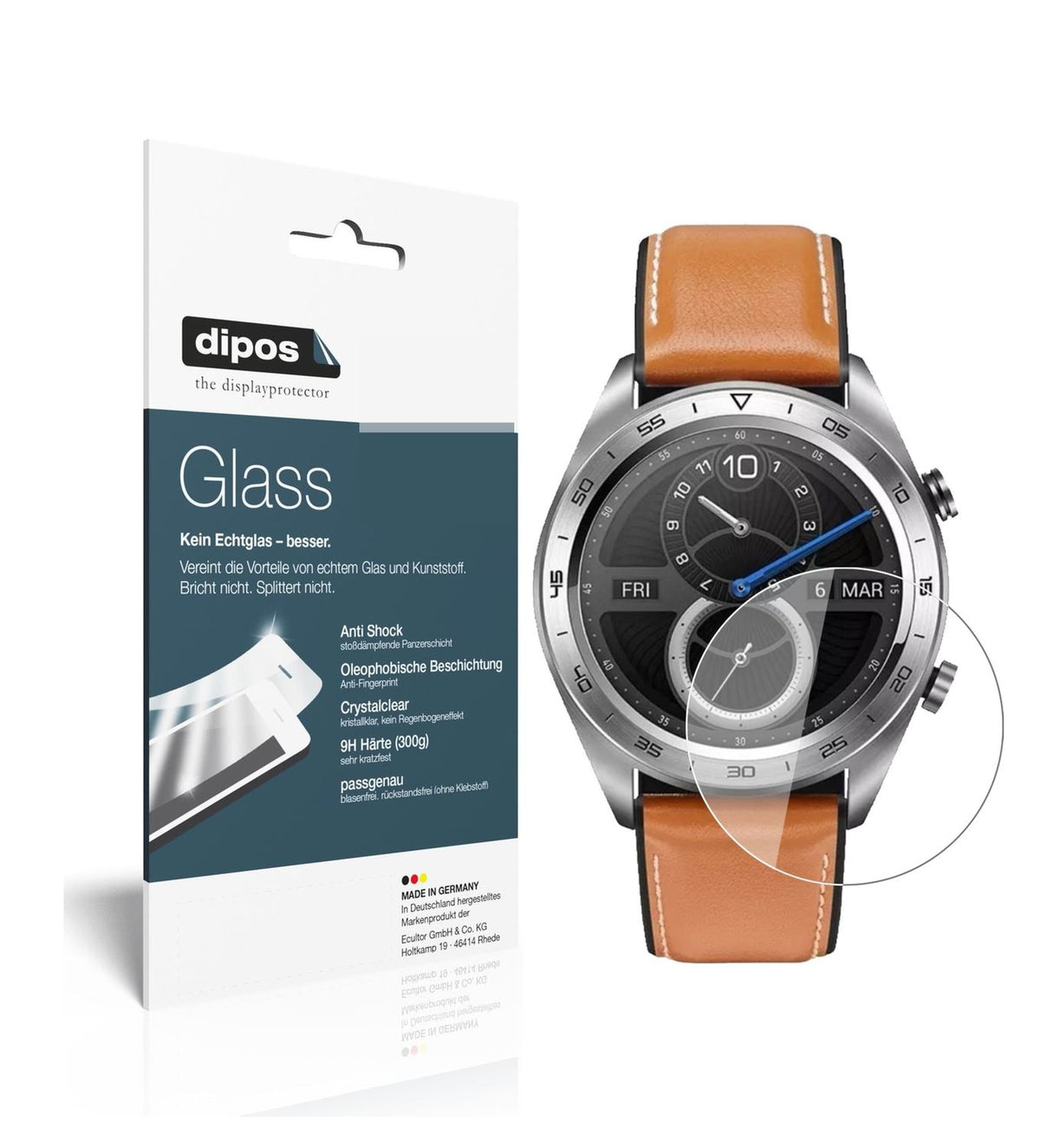 Perfekte Passform und ultimative Qualität: Unser 9H Panzerglas bietet Schutz für Honor-Watch Magic