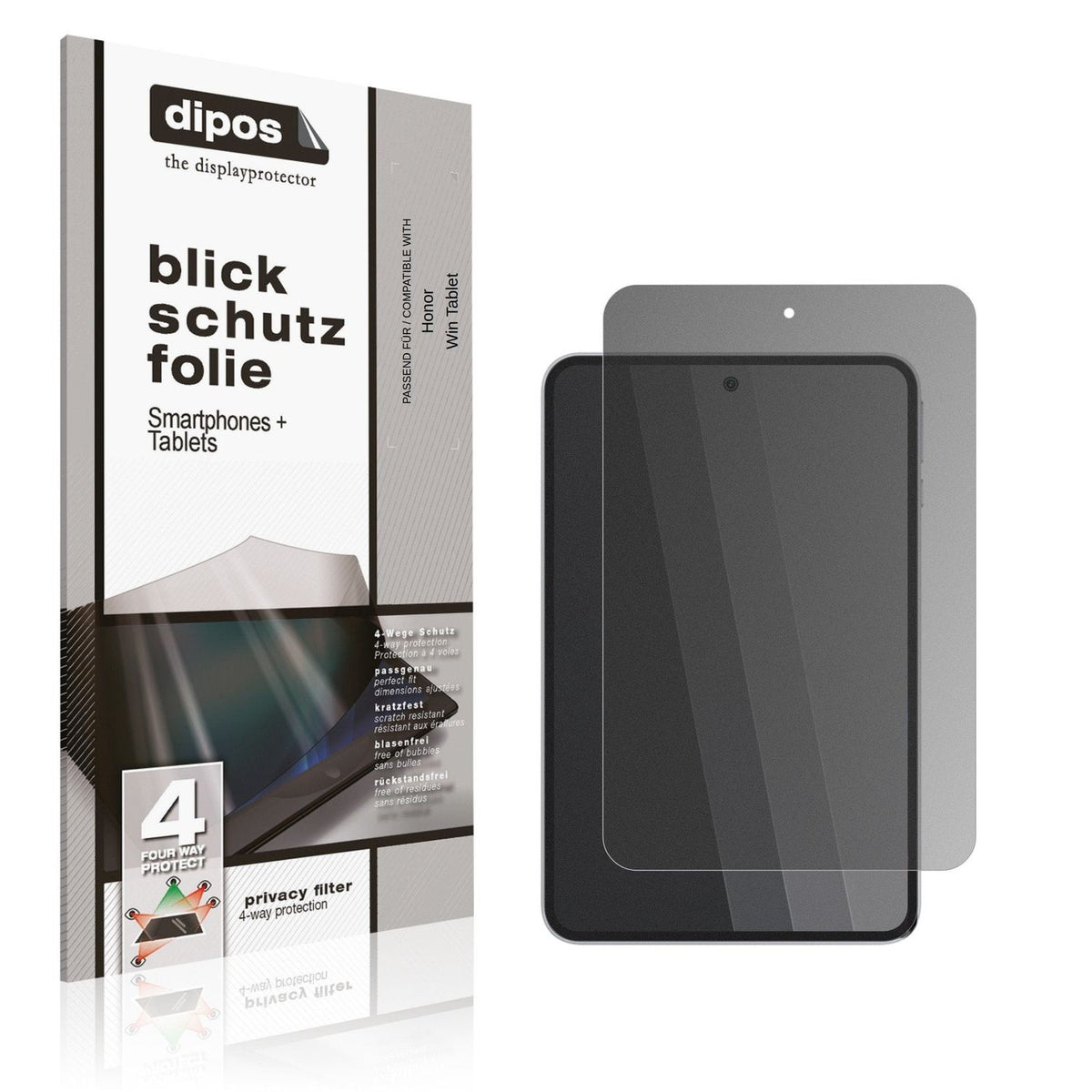 Blickschutzfolie für Honor Win Tablet matt Schutzfolie Privacy