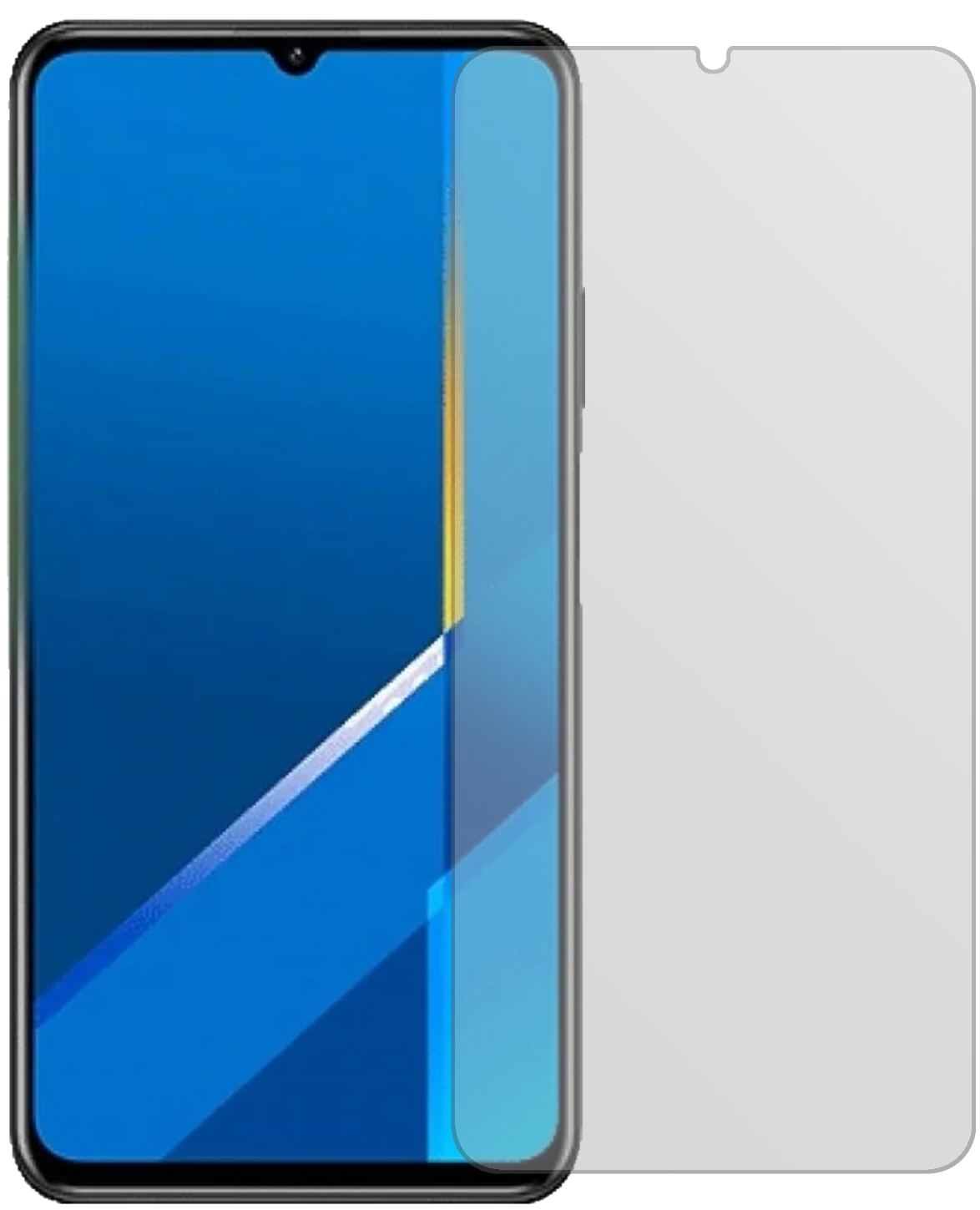 HonorX10 Max 5G mit aufgebrachter dipos Displayschutzfolie, die lästige Fingerabdrücke minimiert