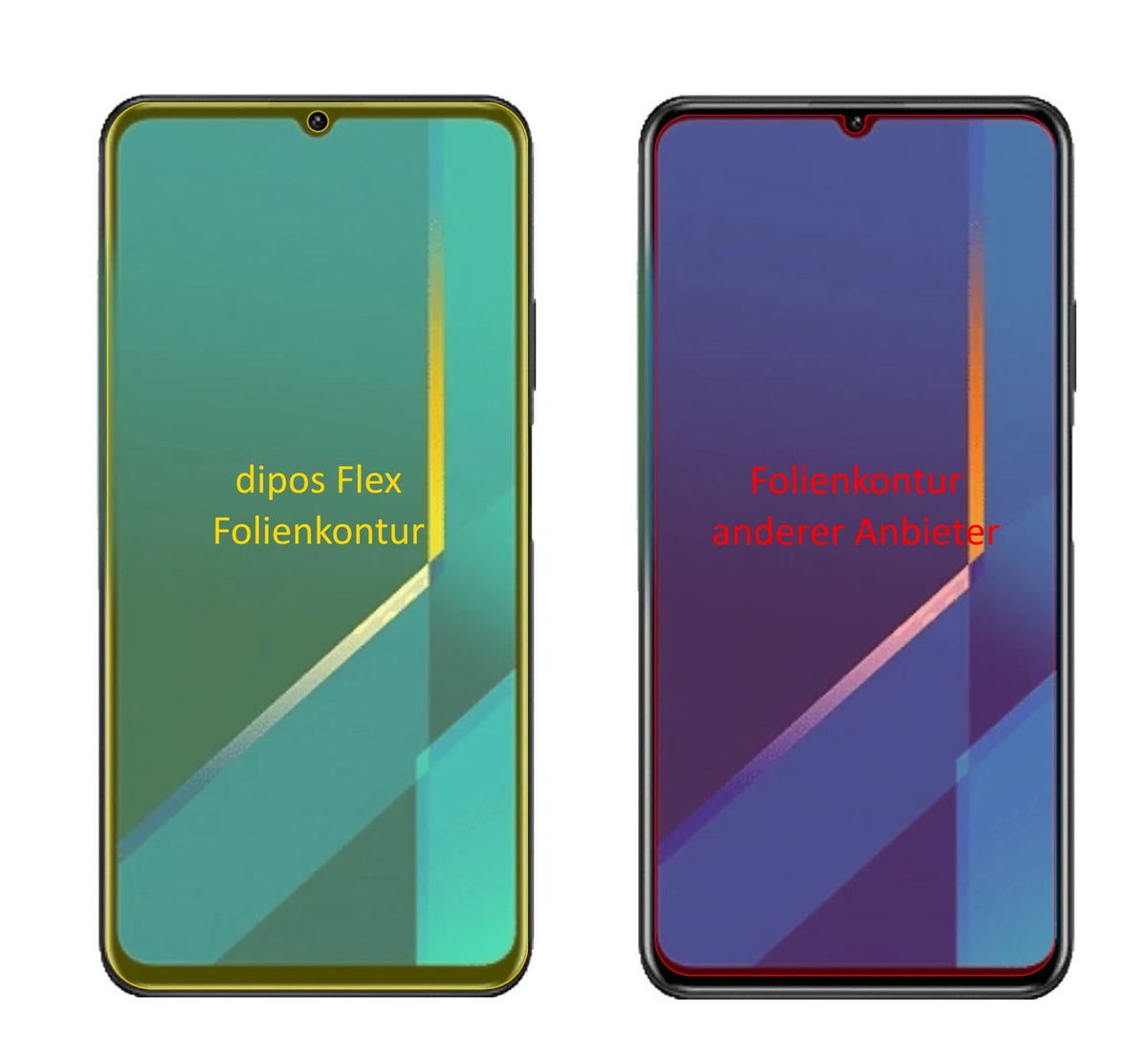 HonorX10 Max 5G mit aufgebrachter dipos Displayschutzfolie, glasklare Darstellung ohne Einschränkungen