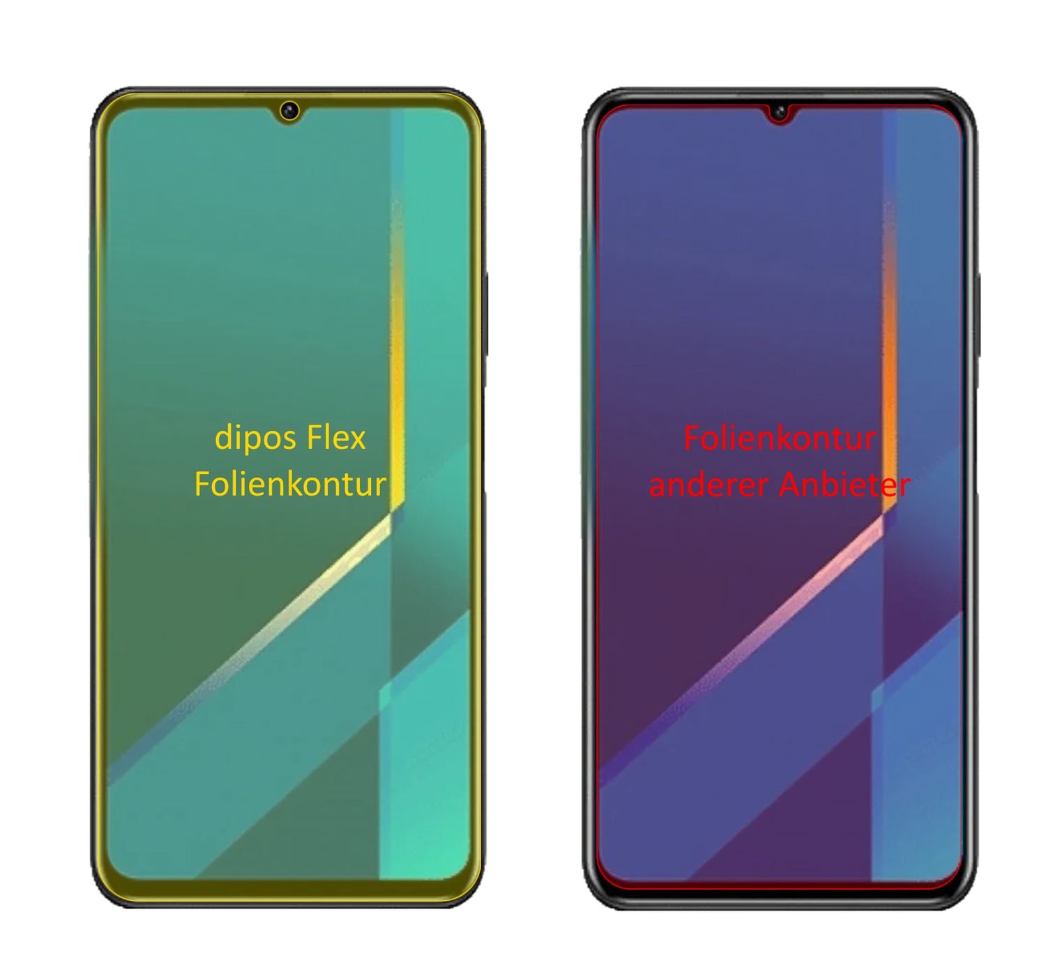 HonorX10 Max 5G mit aufgebrachter dipos Displayschutzfolie, glasklare Darstellung ohne Einschränkungen
