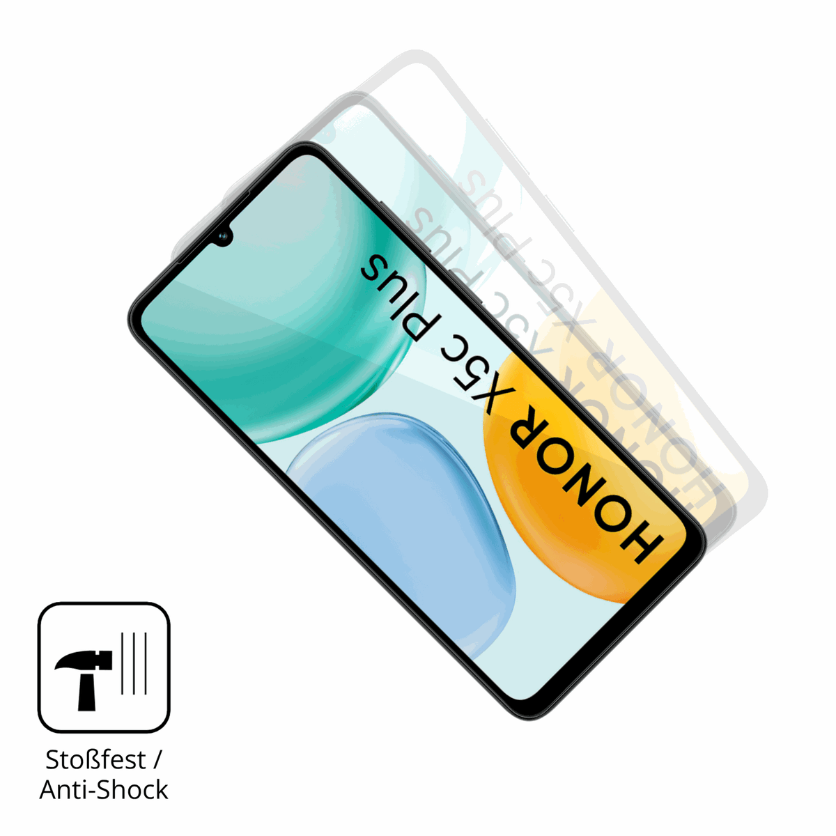 Schutz gegen Kratzer auf dem Honor X5c Plus Glas durch Schlüssel oder Ähnliches