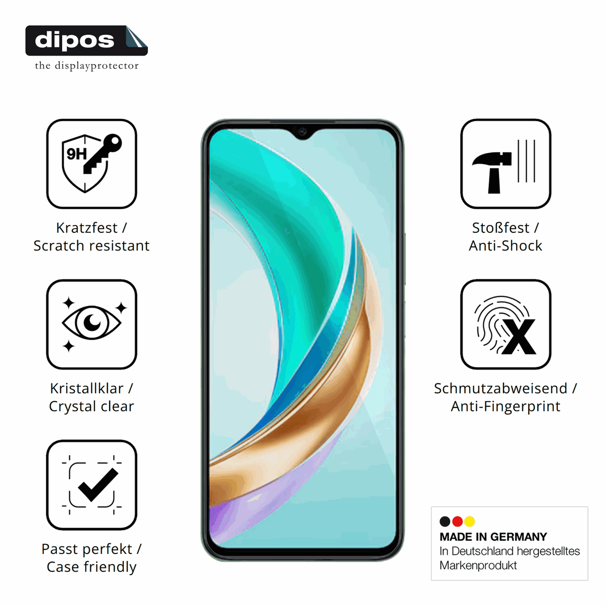 Displayschutz hergestellt in Deutschland, höchste Qualität made in Germany