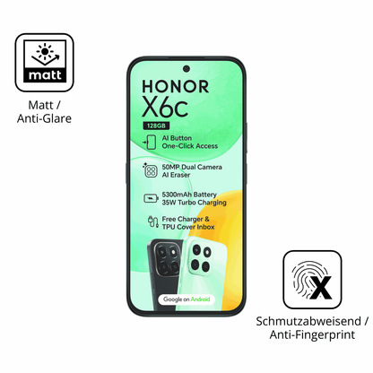 9H Hartbeschichtete, flexible Folie passend zugeschnitten für Honor X6c