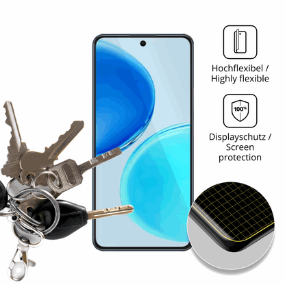 dipos Displayschutz für Honor X8d, transparente Oberfläche, geringe Dicke und perfekte Passform