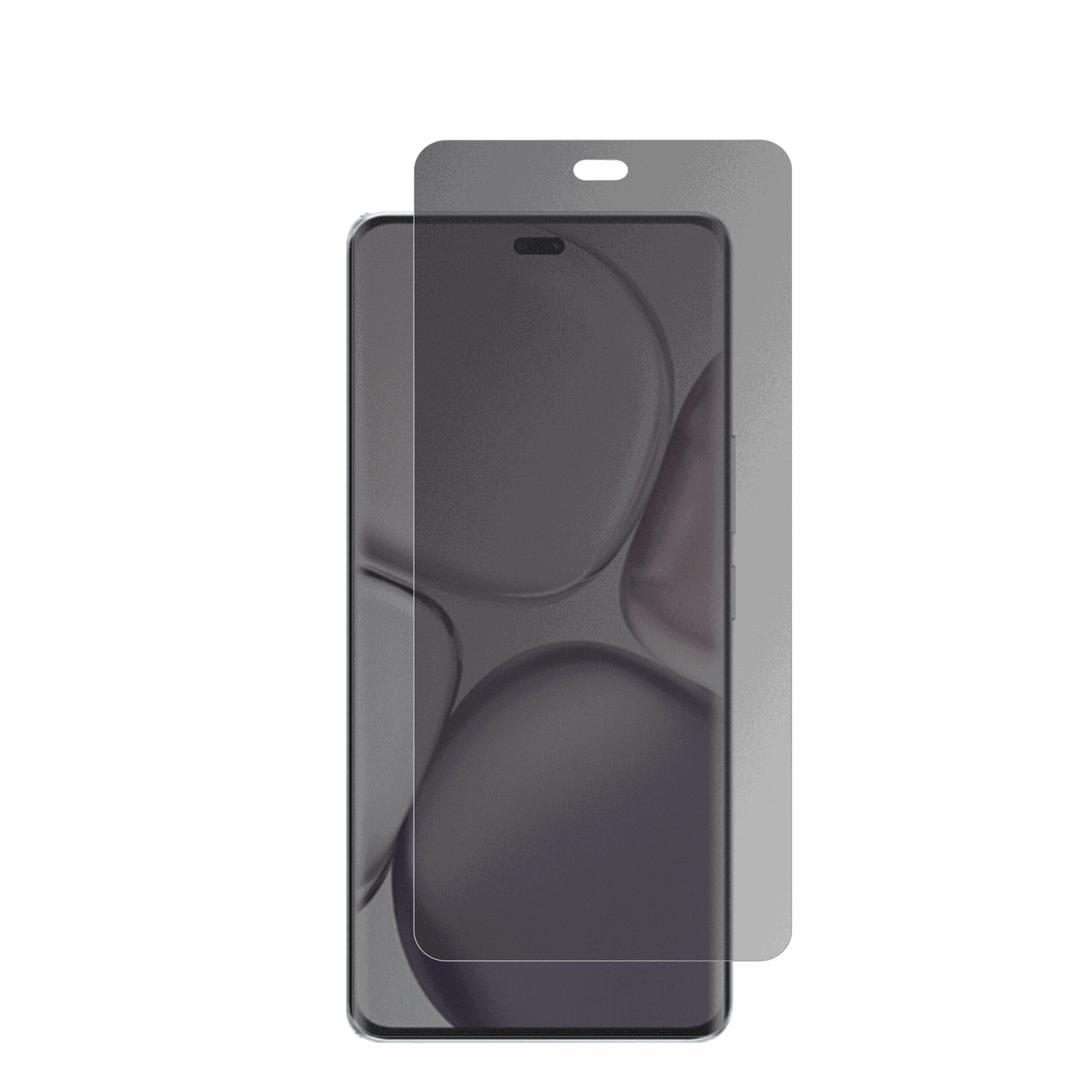 honorx9c plus mit aufgebrachter dipos Flex Schutzfolie, die seitliche Einblicke blockiert