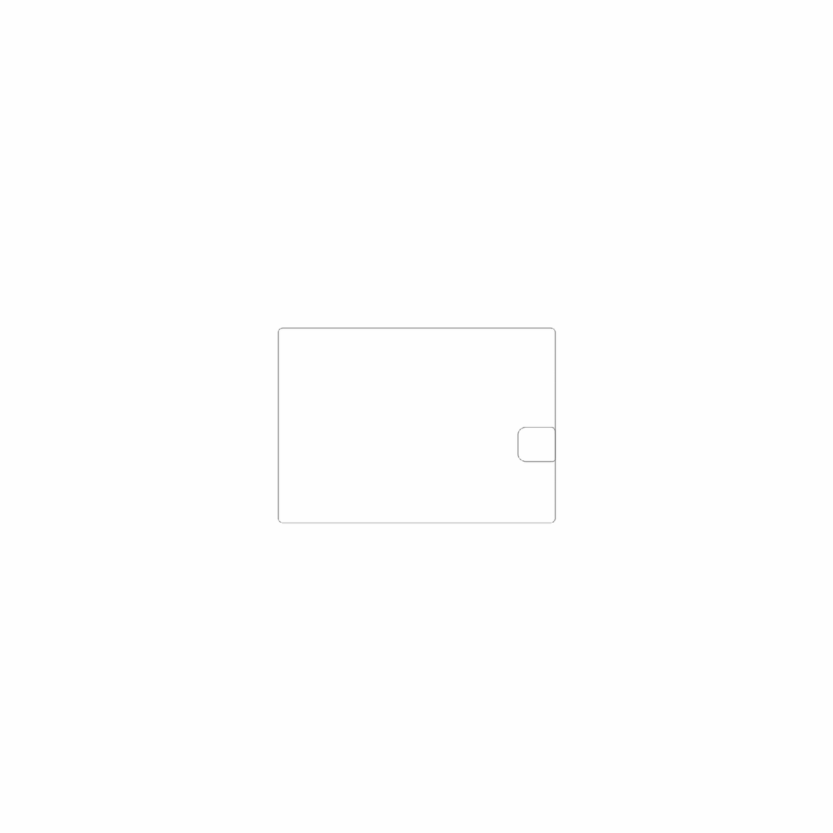 dipos Displayschutz für hotat8, mattierte Oberfläche, geringe Dicke und perfekte Passform