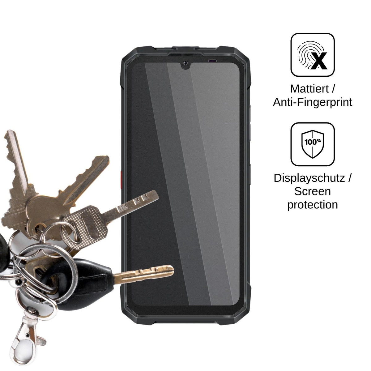 Blickschutzfolie für Hotwav Hyper 8E matt Schutzfolie Privacy
