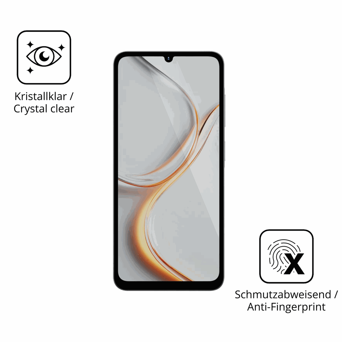 Flexible TPU-Folie passend zugeschnitten für Hotwav A36, vollständige Abdeckung